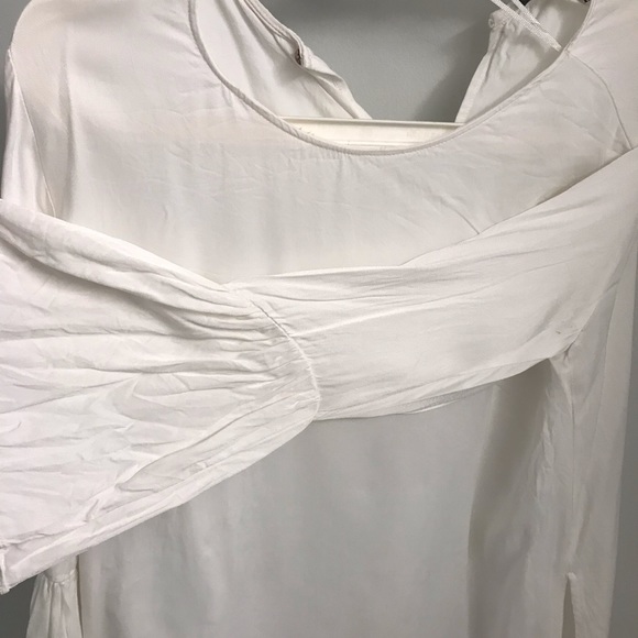 Zara Tops - Zara basic blouse bell bottom sleeves